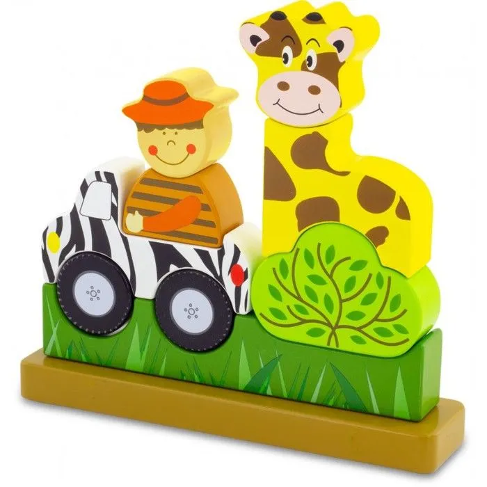 Puzzle magnétique en bois Le Zoo - Ulysse Couleurs d'Enfance - moins de 100 pièces - à partir de 10 mois-0