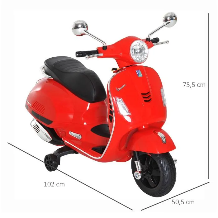 HOMCOM - Moto électrique enfant - Plastique - 102x50.5x75.5cm - Rouge-3