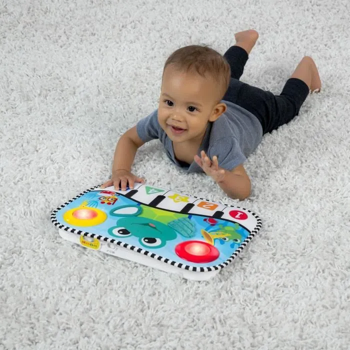 BABY EINSTEIN Jouet musical pour bébé, clavier Ocean Explorers Neptune la tortue, découverte chiffres, formes et couleurs, 3-3