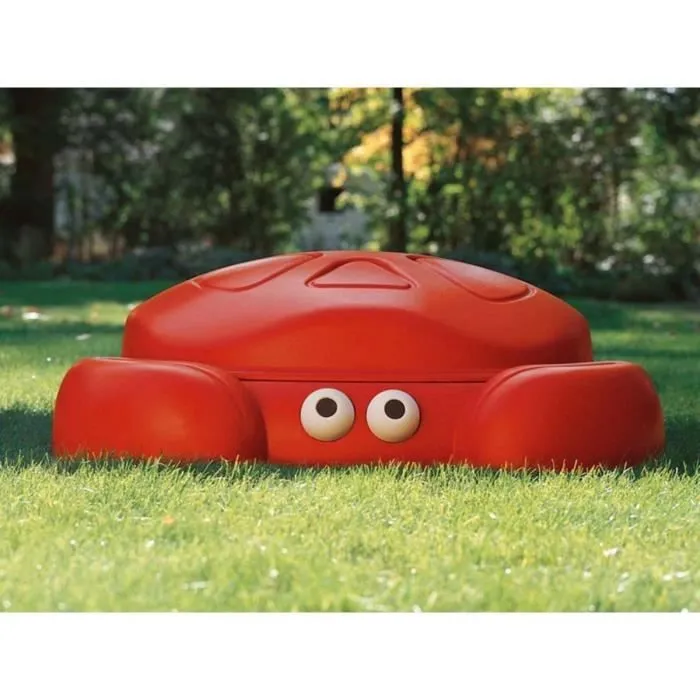 Step2 Bac à sable Crabbie | Bac à Sable Enfant / pour Enfants en Plastique avec Couvercle & Banc | Sous la forme d'un Crabe-2