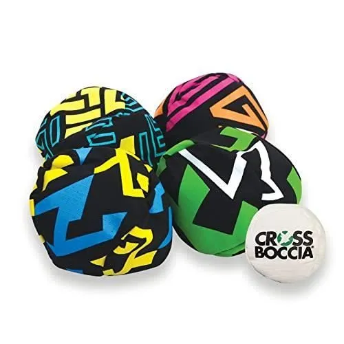 Jeu de lancer en tissu - CROSSBOCCIA - 970828 Soft Boule Set Family Pack Pro - Pour 4 joueurs - Coloré-0