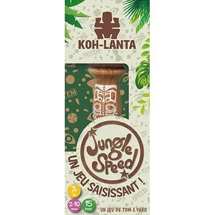 Jungle Speed : Koh-Lanta | Jeu de société | À partir de 7 ans | 2 à 10 joueurs | 15 minutes | Éco-conception | Zygomatic-1