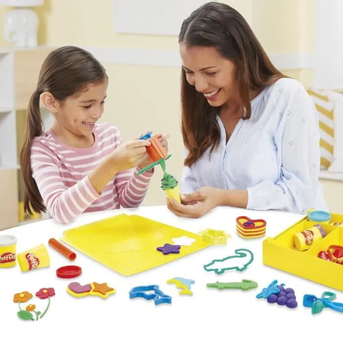 Play-Doh Super boîte à accessoires avec 8 Pots de pâte à modeler, Jeu éducatif pour enfants de 3 ans et plus-2