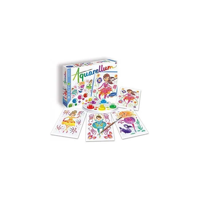 Jeu de peinture Aquarellum Junior Ballerines SENTOSPHERE - Pour Enfant dès 8 ans-0