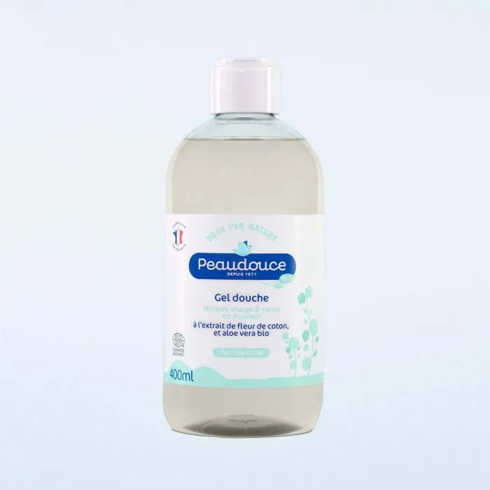 Gel douche Visage & Corps Adulte BIO non parfumé Peaudouce - 400ml-0