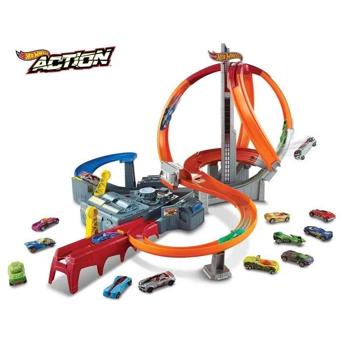 Hot Wheels - Spin Storm Track Set, , Multicolore - CDL45-0