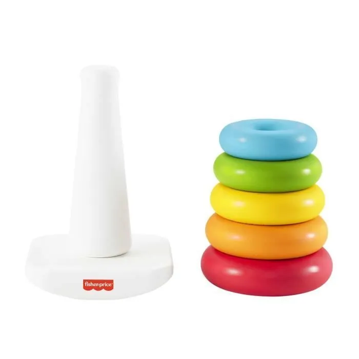 Fisher-Price - Pyramide arc-en-ciel - Jouet d'éveil 1er âge - Dès 6 mois GRF09-2