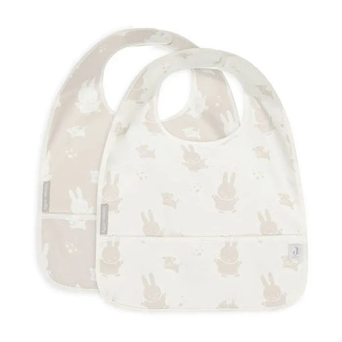 Bavoir imperméable MiffySnuffy Nougat (2pcs) - Jollein-0