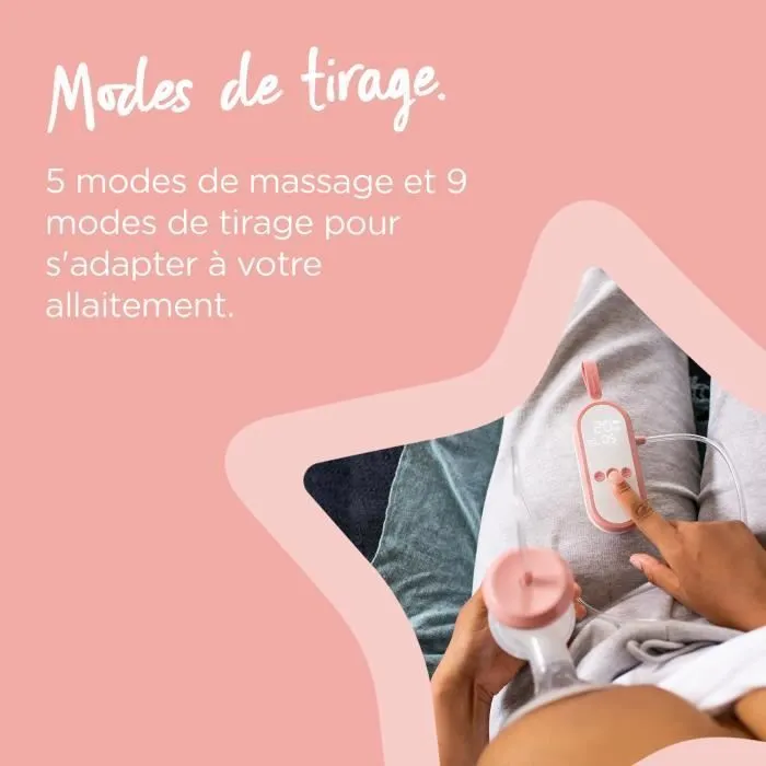 TOMMEE TIPPEE, Tire-lait électrique made for me, rechargeable par USB, silencieux et transportable, biberon inclus-5