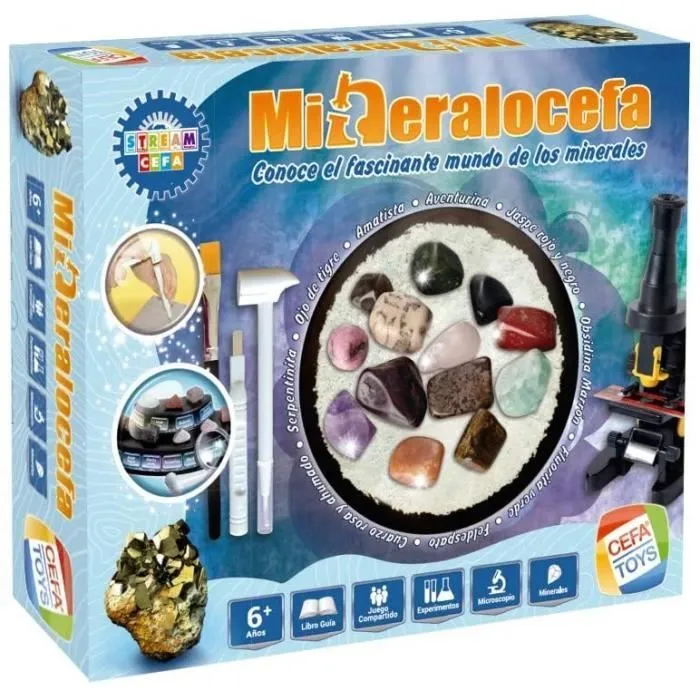 CEFA TOYS - Jeu Mineralocefa Know le Fastint Monde des Minernes, Multicolore () - 21841-0