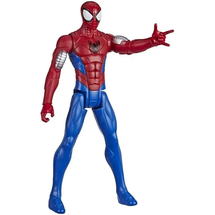 Figurine Spider-Man en armure - Hasbro - Titan Hero Series - 30 cm - Lanceur Titan Hero Blast Gear-0