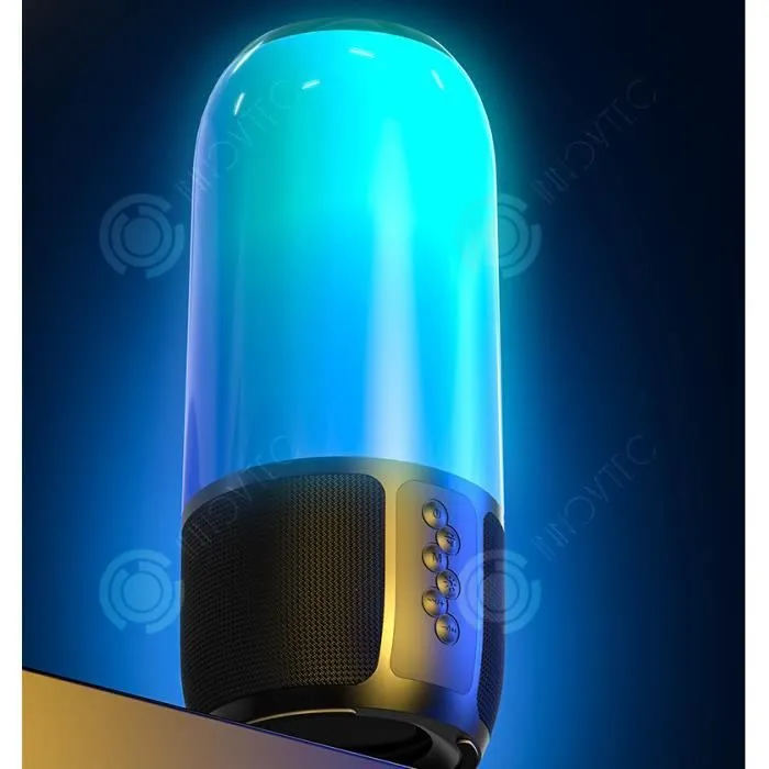 INN® Veilleuse Bluetooth haut-parleur bluetooth lumière LED veilleuse bluetooth haut-parleur bluetooth sans fil lumières colorées-2