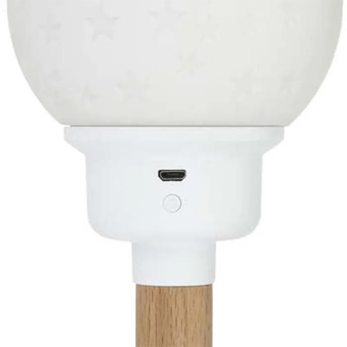 Veilleuse Enfant Led "Baladeuse" 20cm Blanc-3