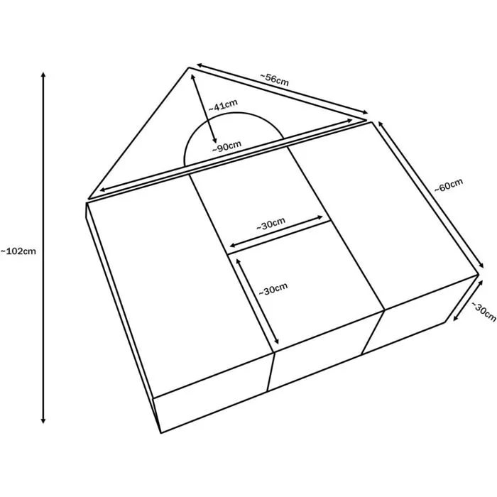 Blocs en mousse pour enfants - Petit Château - Lot de 11 - Sécurisés et créatifs-1