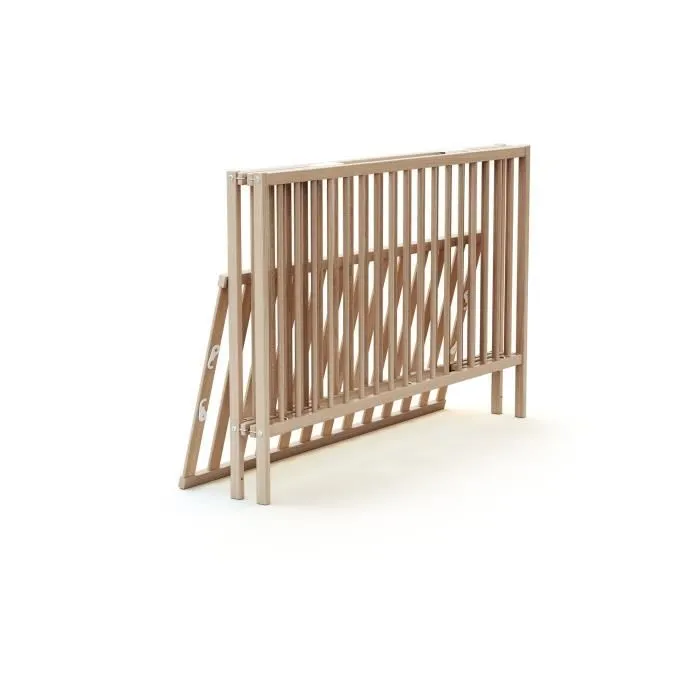 Lit Pliant Brut - FORMULA BABY - 60 x 120 cm - Bois - Lit à barreaux-0
