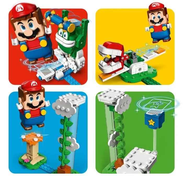LEGO Super Mario 71409 Ensemble d’Extension Le Défi du Maxi-Spike sur un Nuage, Jouet-2
