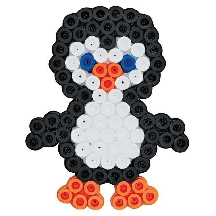 Blister perles MAXI GM Pingouin - HAMA - Réf 8938 - 250 perles - Pour enfants à partir de 3 ans-0