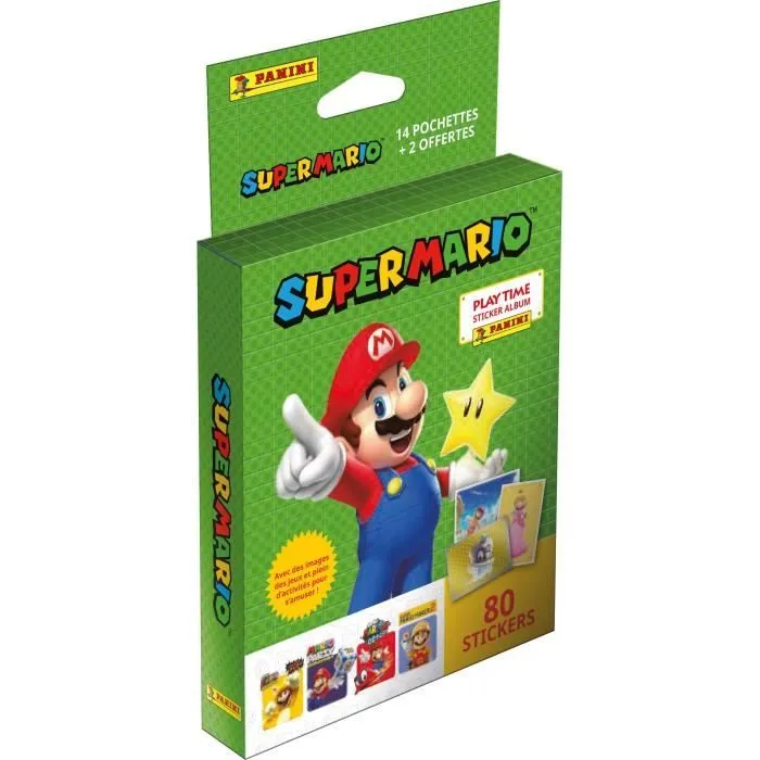 Stickers Super Mario - PANINI - Collection de 368 stickers avec Luigi, Yoshi, Peach, Waluigi, Bowser, Bowser Jr.-1