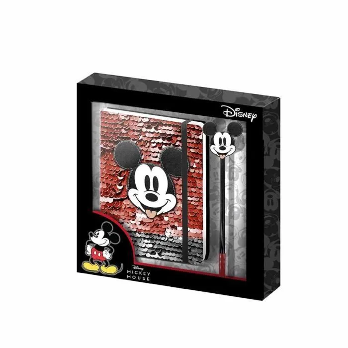 Coffret Cadeau Mickey Mouse Donut - KARACTERMANIA - Journal et Stylo - Blanc Rouge Mixte Enfant-0