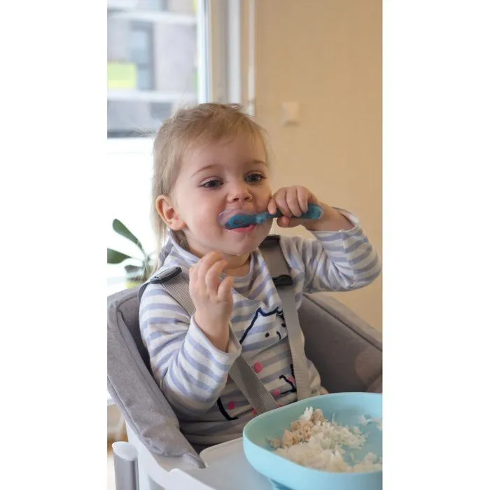 Assiette Ventouse en Silicone Bleu - BEABA - Bébé - 12 mois-2