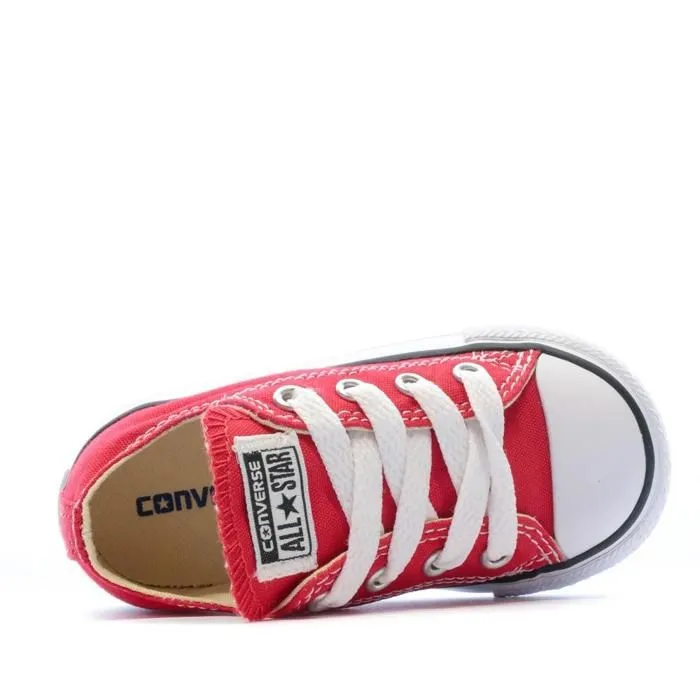 BASKET - CONVERSE - Chuck Taylor Bébé - Tige basse en toile - Rouge - Lacets-3