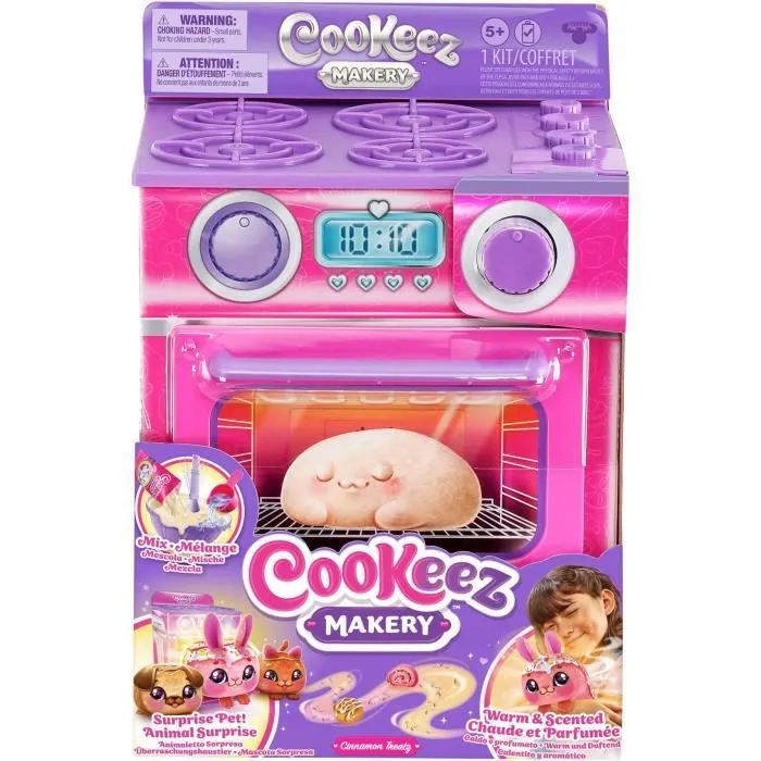 Fabrique à Pâtisserie Rose - MOOSE TOYS - COOKEEZ MAKERY - Four interactif, peluche parfumée et accessoires-4