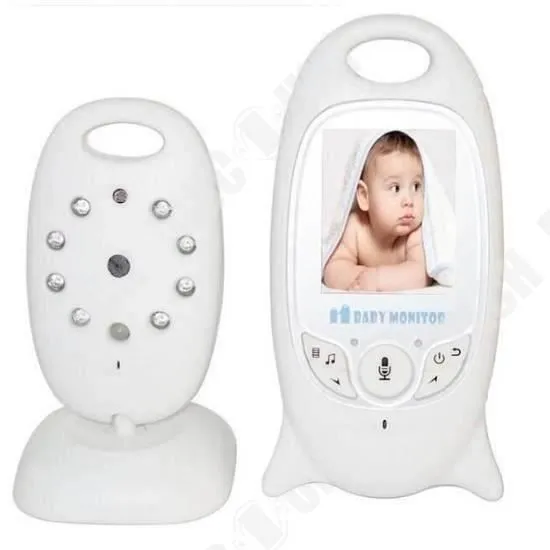 TD® Baby Phone vidéo Sans fil Multifonctions 2.0 LCD couleur vidéo sans fil bébé surveiller + 8 Berceuses Vision Nocturne Thermomètr-3