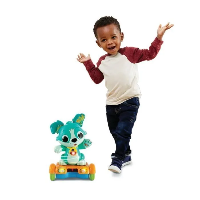 VTECH BABY - Titou, Mon Toutou Hoverboard - Chien Malicieux à 3 Roues - Piles Fournies - 12 à 36 mois-1