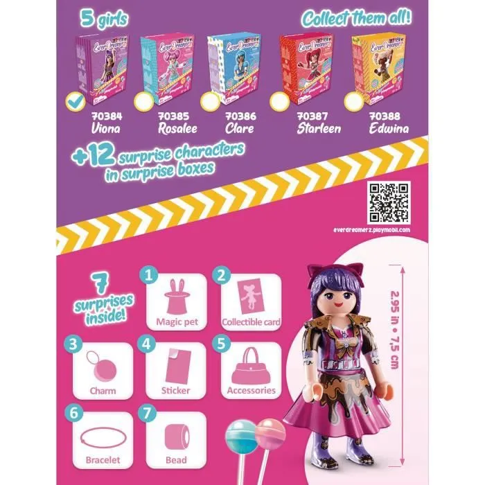 PLAYMOBIL - Everdreamerz - Viona - Figurine avec accessoires pour enfant de 7 ans et plus-1