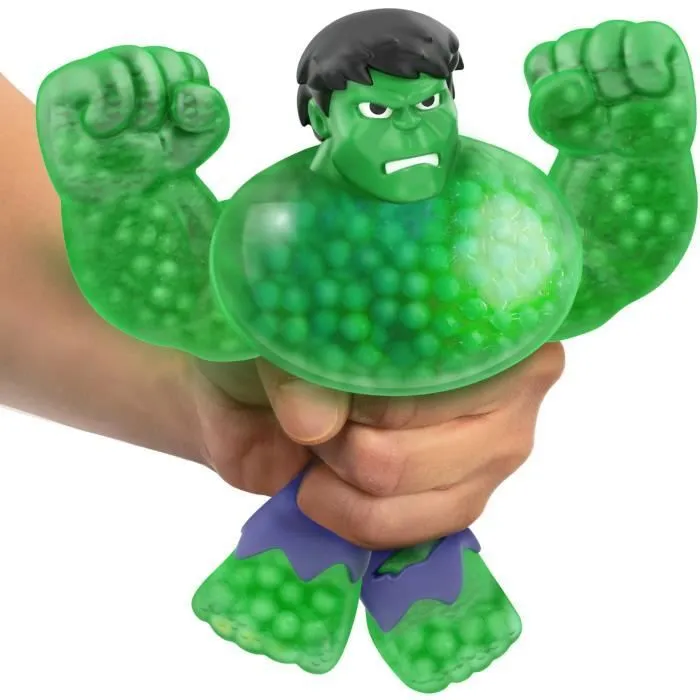 Figurine Hulk S3 - MOOSE TOYS - 11 cm - Goo Jit Zu Marvel - Vert et bleu-2