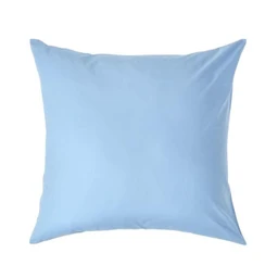 Taie d'oreiller Bleu 100% coton Egyptien 200 fils 80 x 80 cm-0