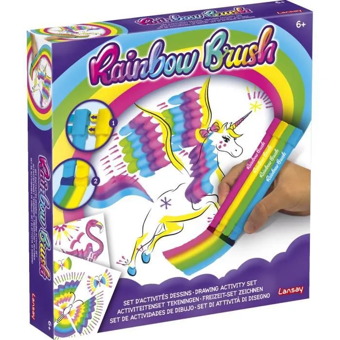 Set d'Activités dessins Rainbow Brush de LANSAY pour enfants dès 6 ans-1