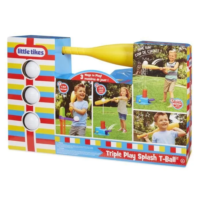 LITTLE TIKES TRIPLE PLAY SPLASH T-BALL SET 648465E7 NAIPO-3