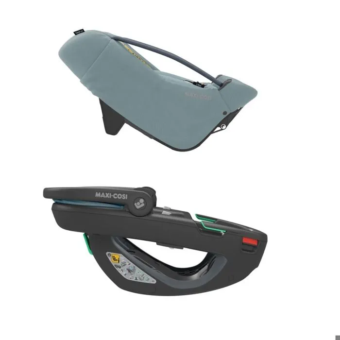 MAXI-COSI CORAL 360, Cosi avec nacelle amovible, Groupe 0+, I-Size, Rotatif, Essential Grey-1