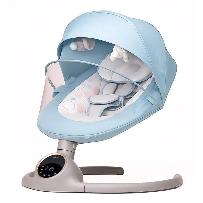 Balancelle bébé /transat électrique ALPHA bleu-0