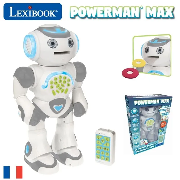 POWERMAN® MAX  Mon Robot Ludo-Éducatif avec Fabrique à Histoires  et Télécommande (Français)-2