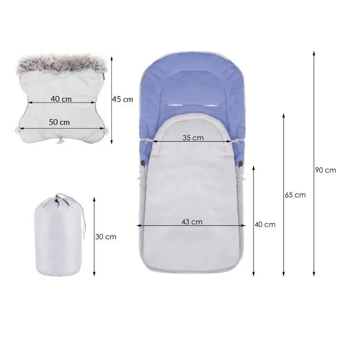 SPRINGOS® Chancelière universelle pour poussette, housse de siège de bébé, sac de couchage,chaude, couvre-jambe avec moufle-3