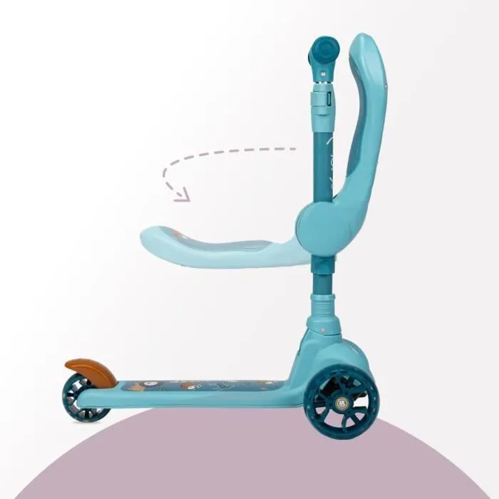 Trottinette - MoMi - KIURU - 2-en-1 - Réglage en hauteur - 3 Roues - LED-3