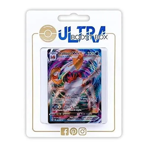 Jeu de cartes - MY-BOOSTER - KRABBOSS VMAX 29-172 - 10 cartes neuves - Pokémon - Mixte-0