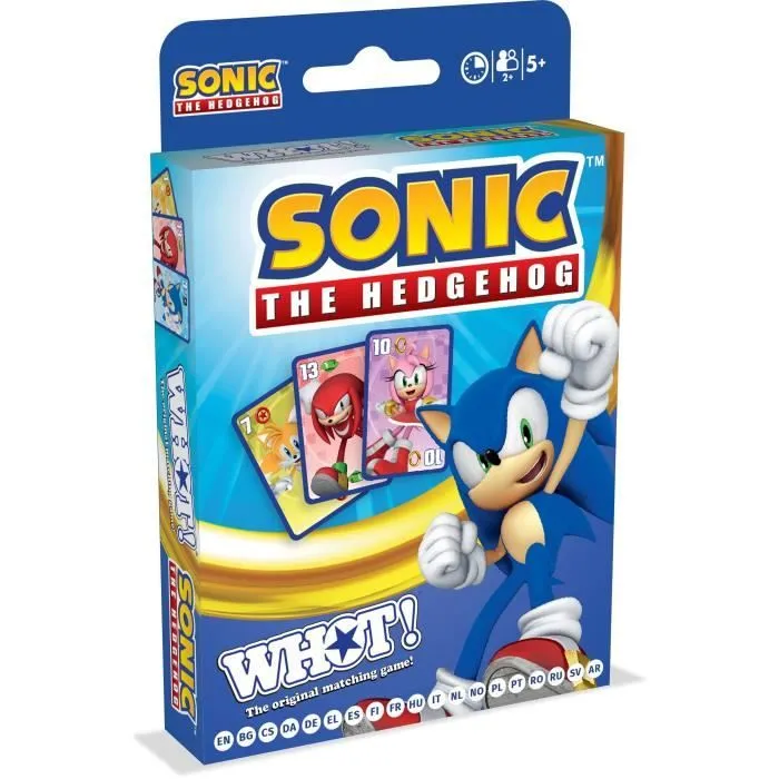 Whot! Sonic the Hedgehog - Jeu de cartes - WINNING MOVES - Jeu de cartes aux couleurs de Sonic pour toute la famille.-0