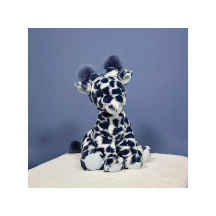 Histoire d'Ours - Peluche Lisi la girafe bleue 30 cm - DOUDOU ET COMPAGNIE-3