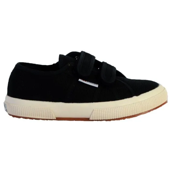 Basket Superga 2750 COT JSTRAP CLASSIC Cadet - SUPERGA - Enfant - Noir - Scratch - Textile-1