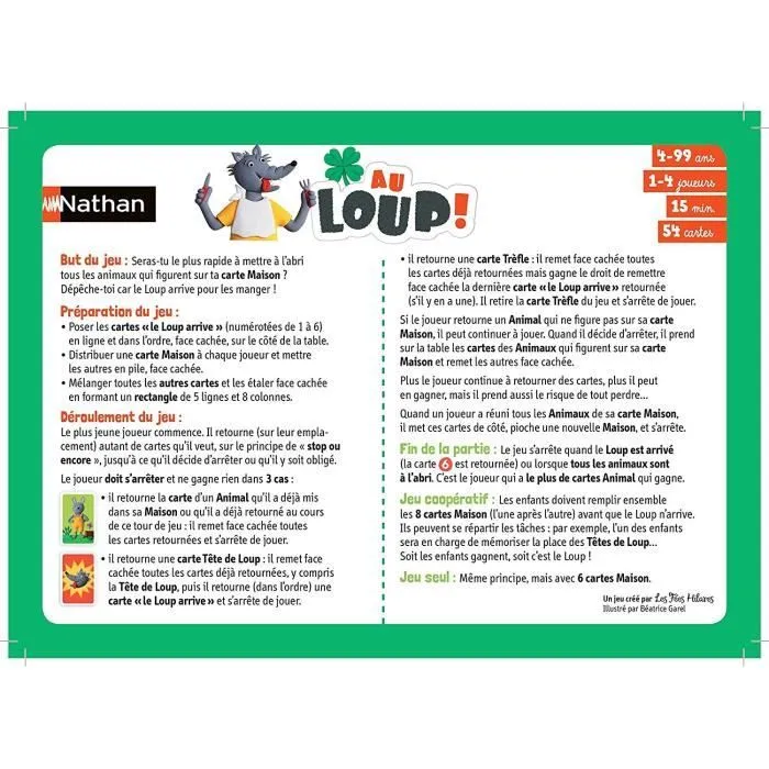 Nathan - Au Loup - Jeu de Cartes-4