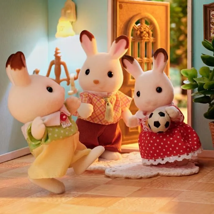 Famille Lapin Chocolat - SYLVANIAN FAMILIES - 5655 - Articulée et Habillée - A partir de 3 ans-7