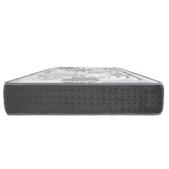 Matelas 140x200 cm, BestPoket, 26cm, ressorts ensachés, mousse mémoire de forme, indépendance du couchage, face été/hiver-0