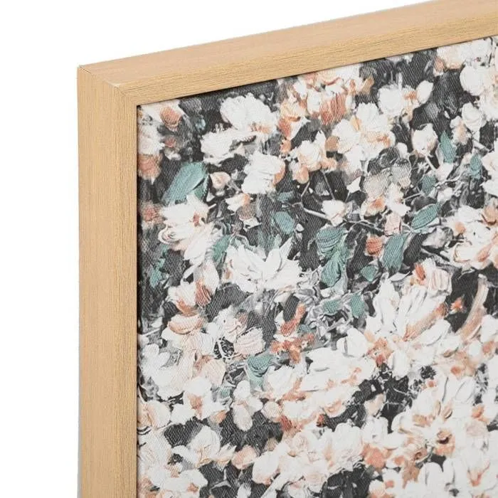 Toile imprimée - Atmosphera - Yeli - 50x70 cm - Beige - Décoration murale-1