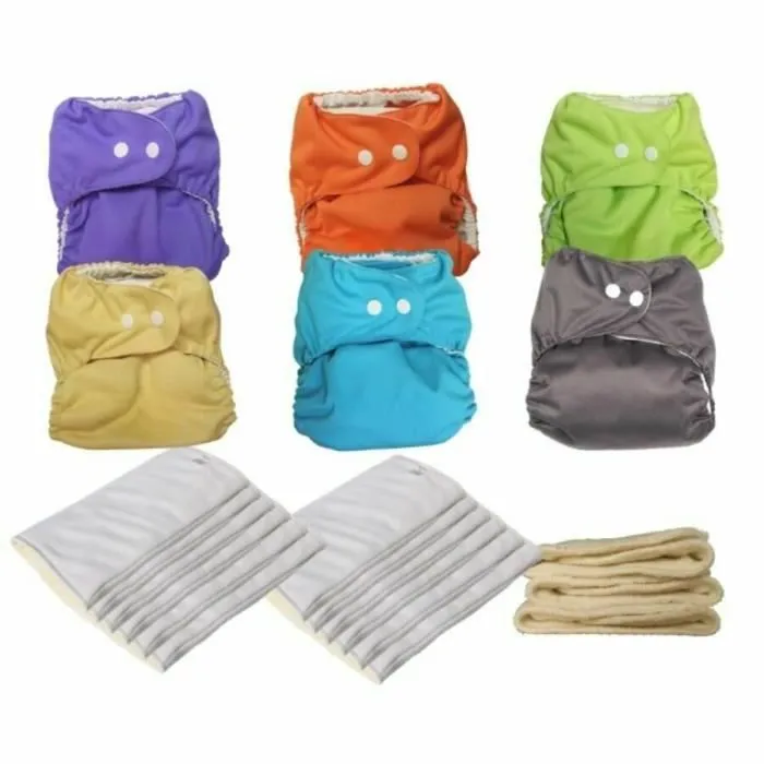 Pack Couches Lavables Complet - So Easy - Taille Unique (3-15 kg) - P'TITS DESSOUS-0