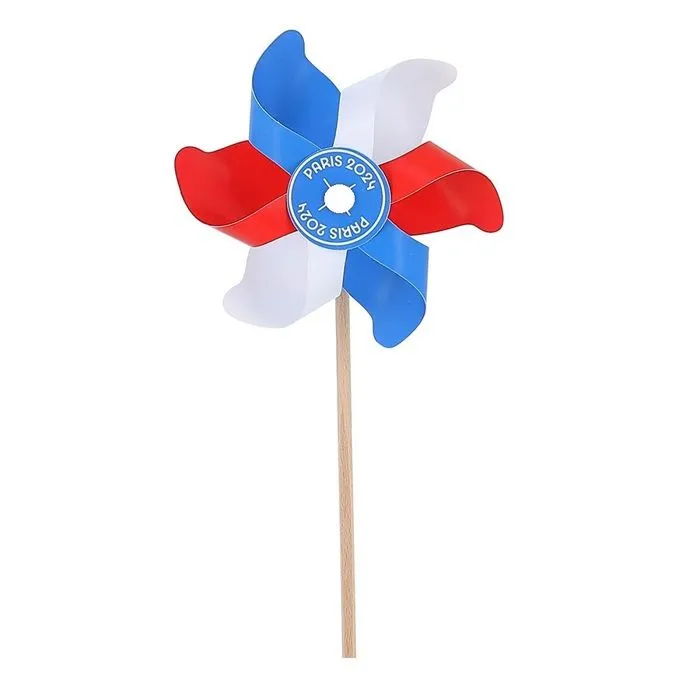 Moulin à vent - Vilac - Paris 2024 - Tricolore - Jouet en bois - Mixte-0