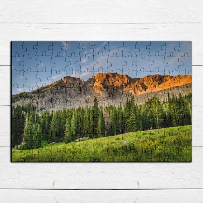 Puzzle Classique - FABULOUS - Pics Rocheux surplombent Foret de Pin - 100 Pièces - Adulte - Intérieur-3