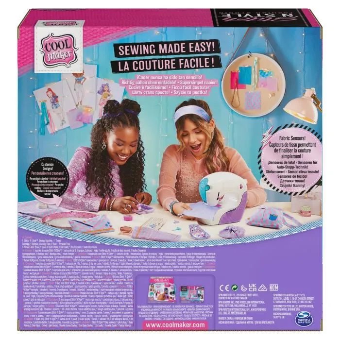 Machine à coudre COOL MAKER Stitch 'N Style Fashion Studio - Idéale pour débuter la couture - 8 ans et plus-1